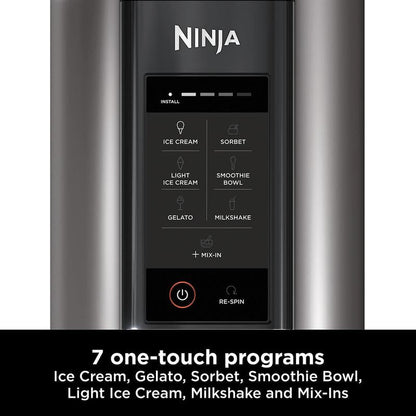 Ninja CREAMi NC300UK Ice Cream & Frozen Dessert Maker – 7 Programs, 2 Tubs