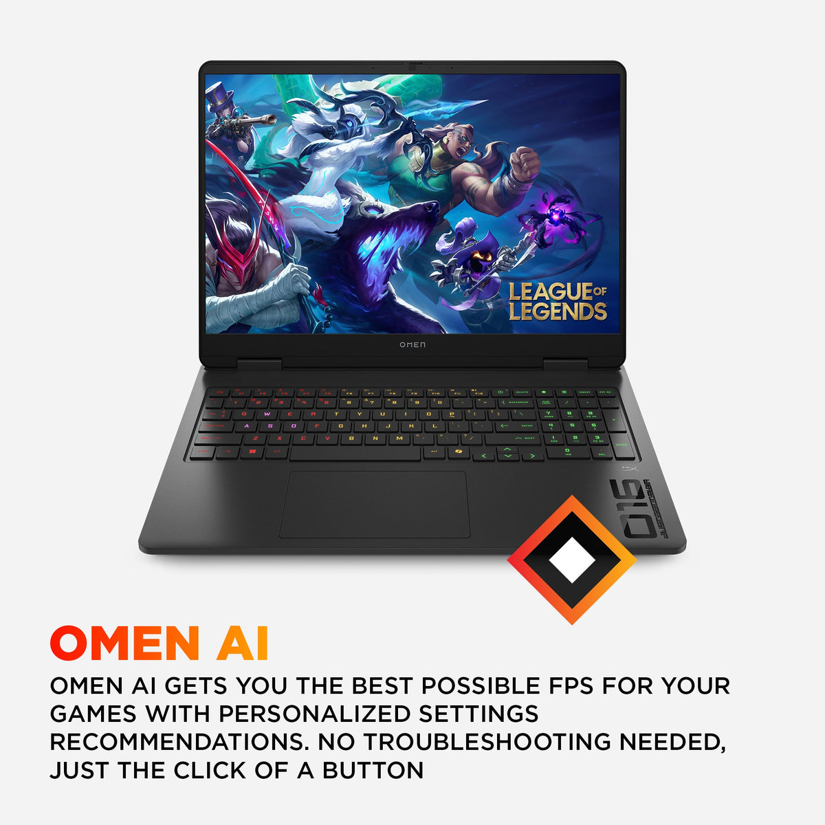 OMEN Gaming Laptop 16-ap0097nr 16", Windows 11 Home,  AMD Ryzen™ AI 9, 32GB RAM, 1TB SSD, NVIDIA® GeForce RTX™ 5070, WQXGA, Shadow black