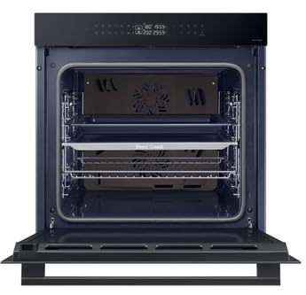 Samsung S4 NV7B42503AK/U4 Natural Steam Dual Cook Pyrolytic Oven - Black