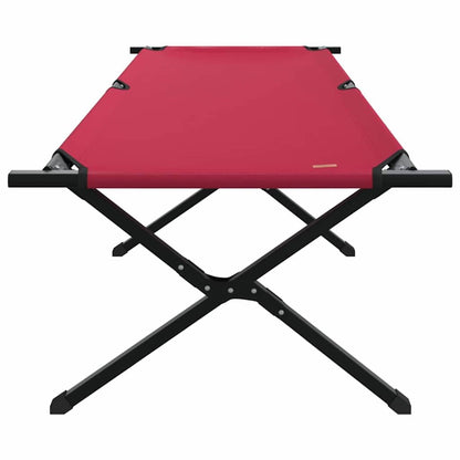 Folding Camping Bed Set of 2, 210 x 80 cm, Red