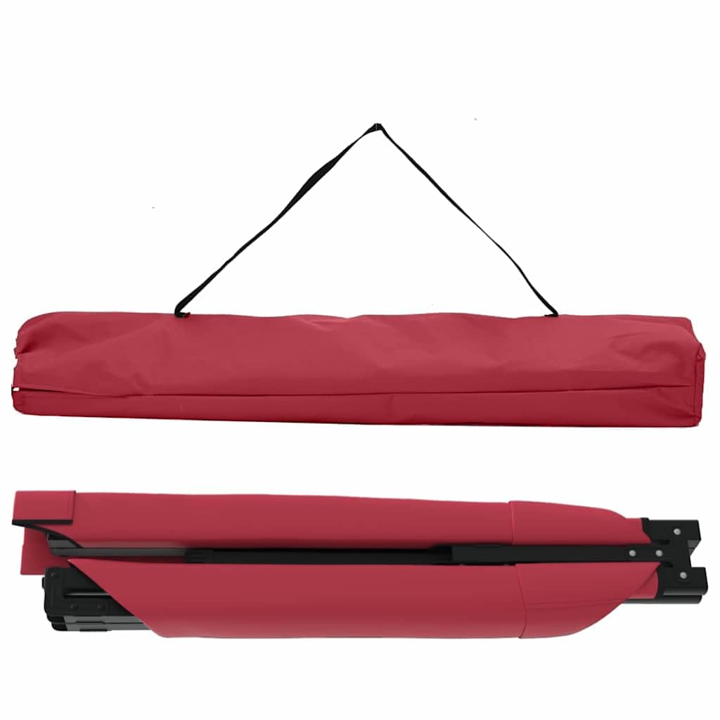 Folding Camping Bed Set of 2, 210 x 80 cm, Red