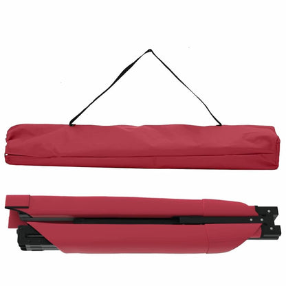Folding Camping Bed Set of 2, 210 x 80 cm, Red