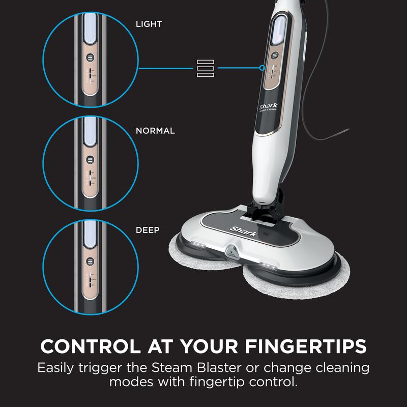 Shark S8201UK Steam & Scrub Mop with Steam Blaster – 3 Steam Settings