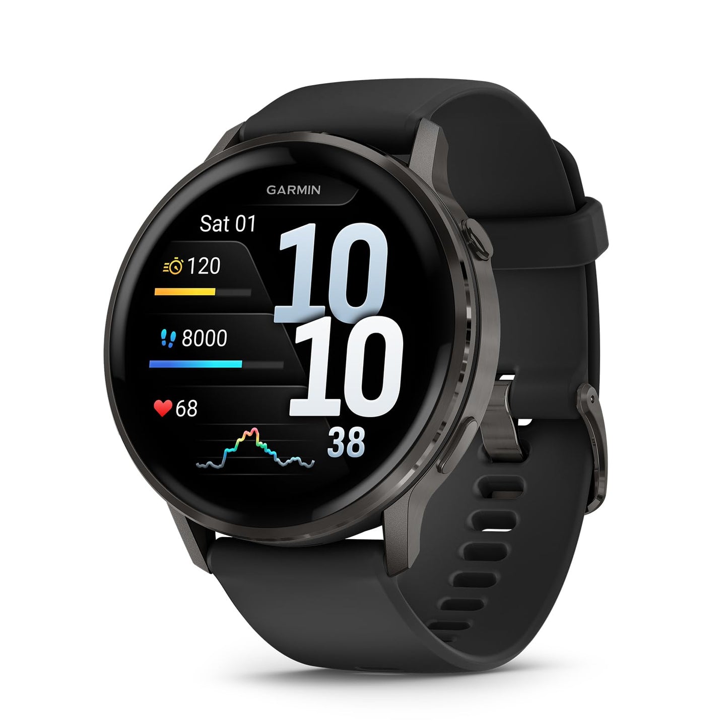 Garmin Venu 4 GPS Smartwatch 45mm – 12-Day Battery – Slate