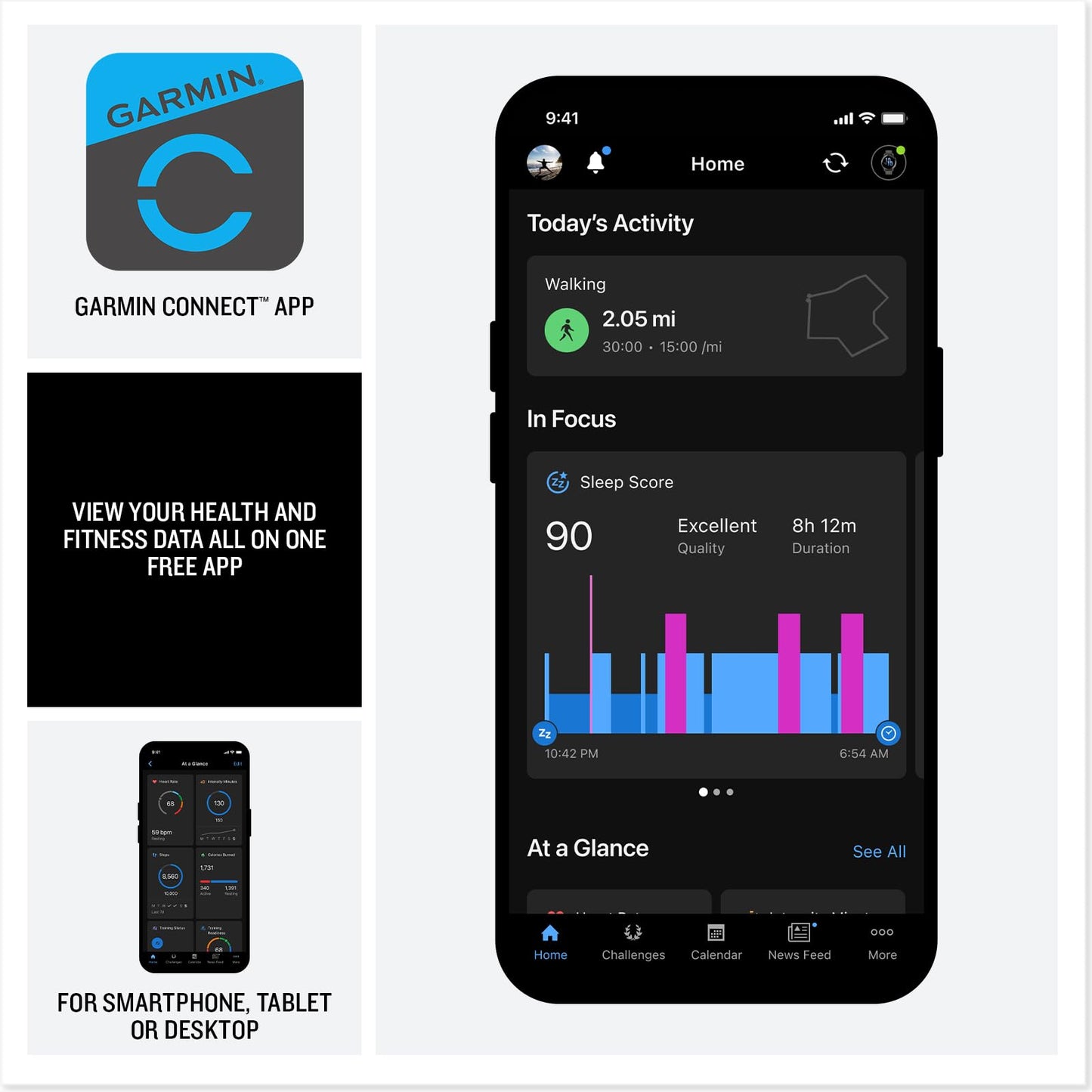 Garmin Venu 4 GPS Smartwatch 45mm – 12-Day Battery – Slate