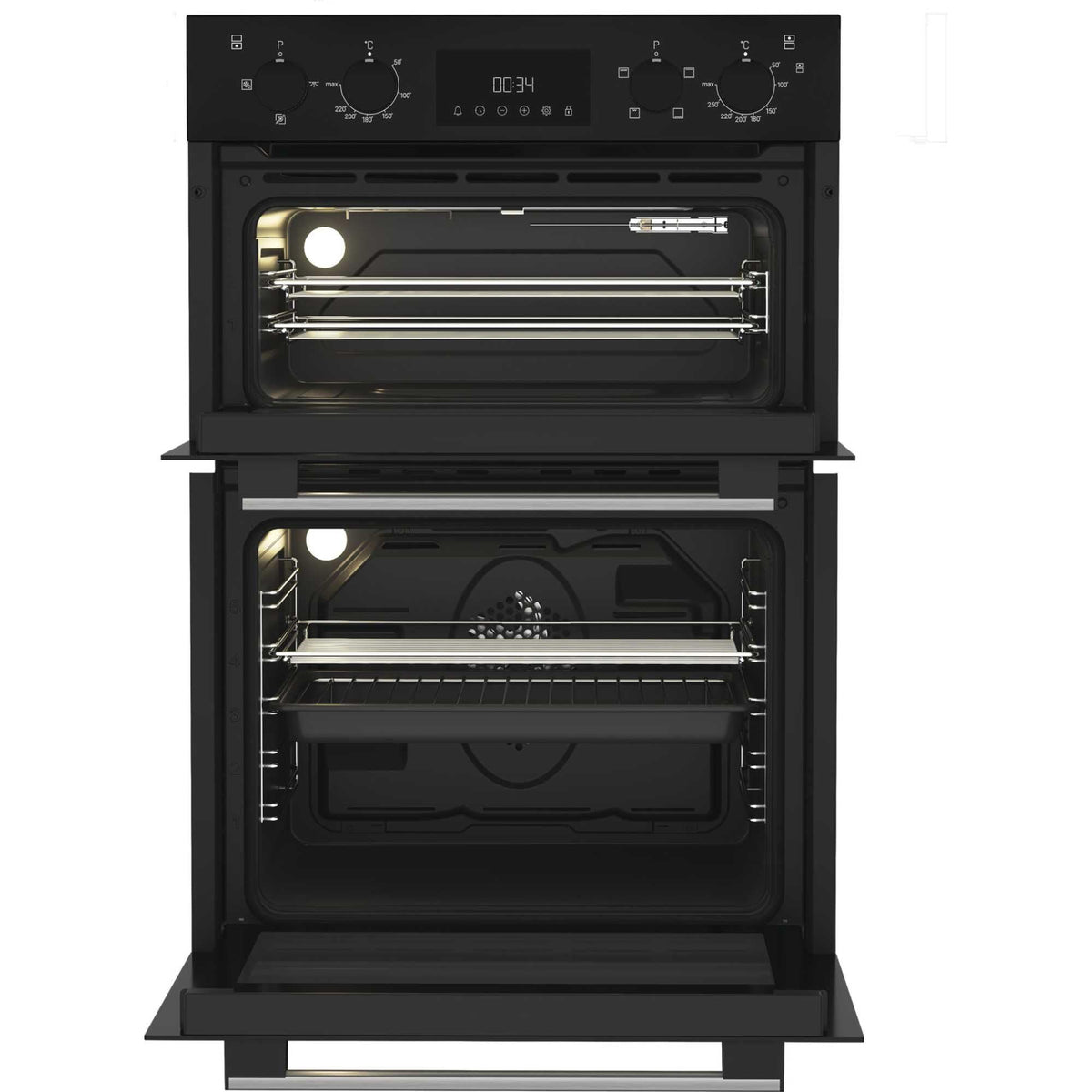 HOTPOINT UK APPLIANCES LIMITED DIH 10D B Built-In Double Oven - Black