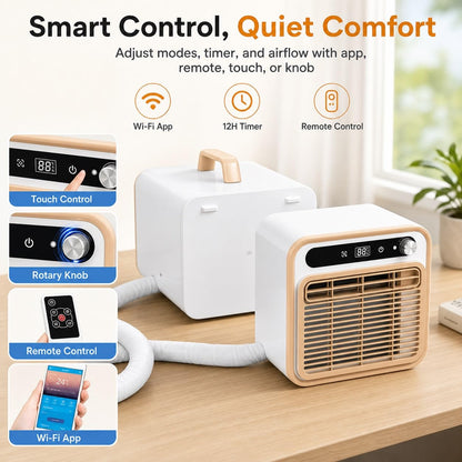 5000 BTU Portable Split Air Conditioner, App & Remote Control