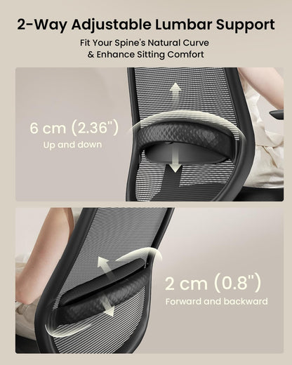 ProtoArc EC200 Ergonomic Office Chair, Adjustable Seat Depth