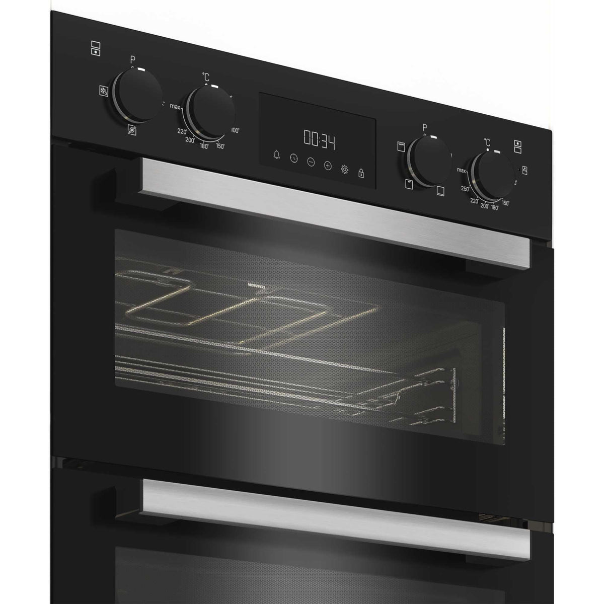 HOTPOINT UK APPLIANCES LIMITED DIH 10D B Built-In Double Oven - Black