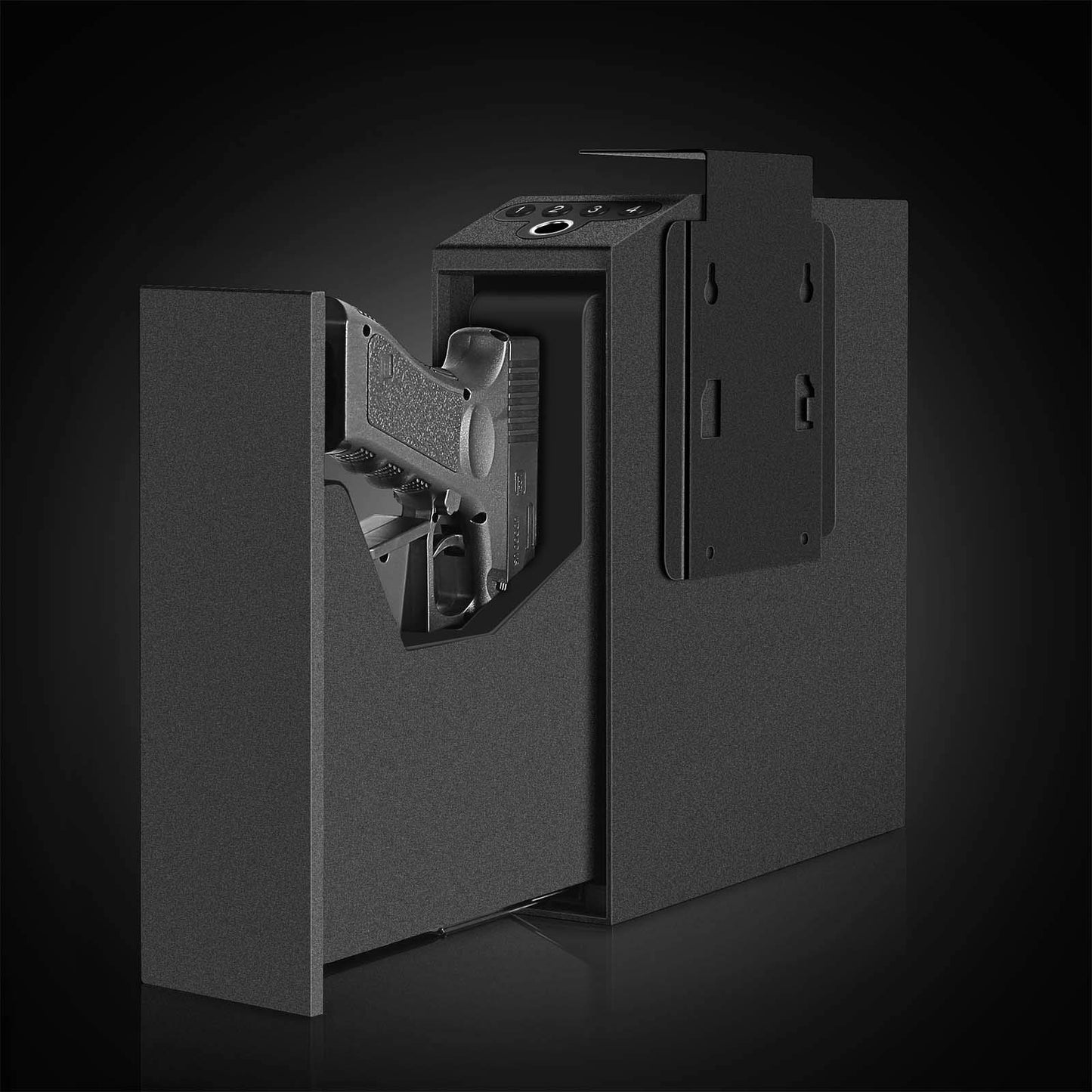 Biometric Handgun Safe with Fingerprint, PIN & Key Access