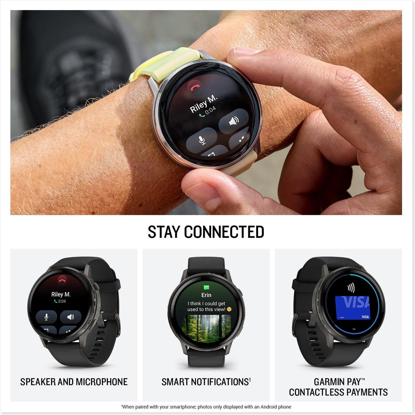 Garmin Venu 4 GPS Smartwatch 45mm – 12-Day Battery – Slate