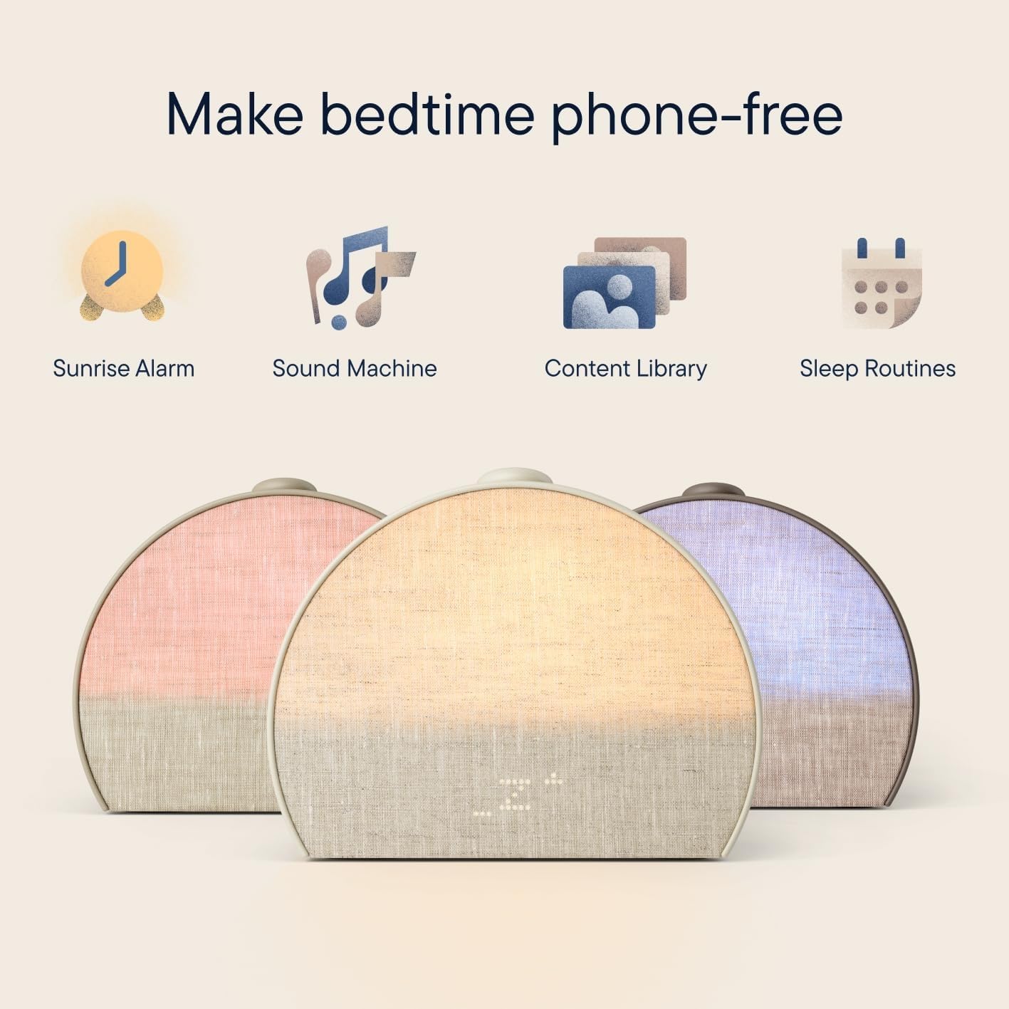 Hatch Restore 3 Sunrise Alarm Clock & Smart Sleep Light – Putty