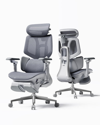 Hbada X7 Smart Ergonomic Office Chair, Massage & Heating, White