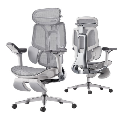 Hbada E3 Pro Ergonomic Office Chair with Footrest, Grey