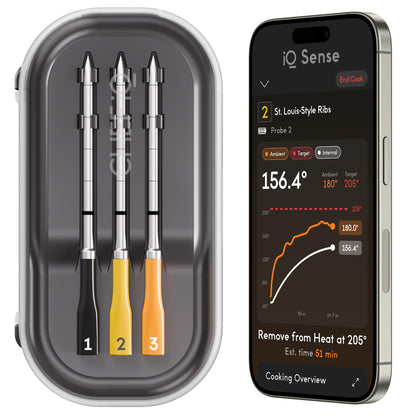 CHEF iQ Sense Smart Wireless Meat Thermometer, 3 Probes Gen3