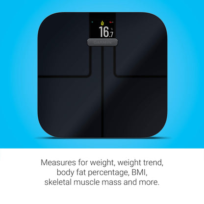 Garmin Index S2 Smart Scale – Wireless Body Composition – Black