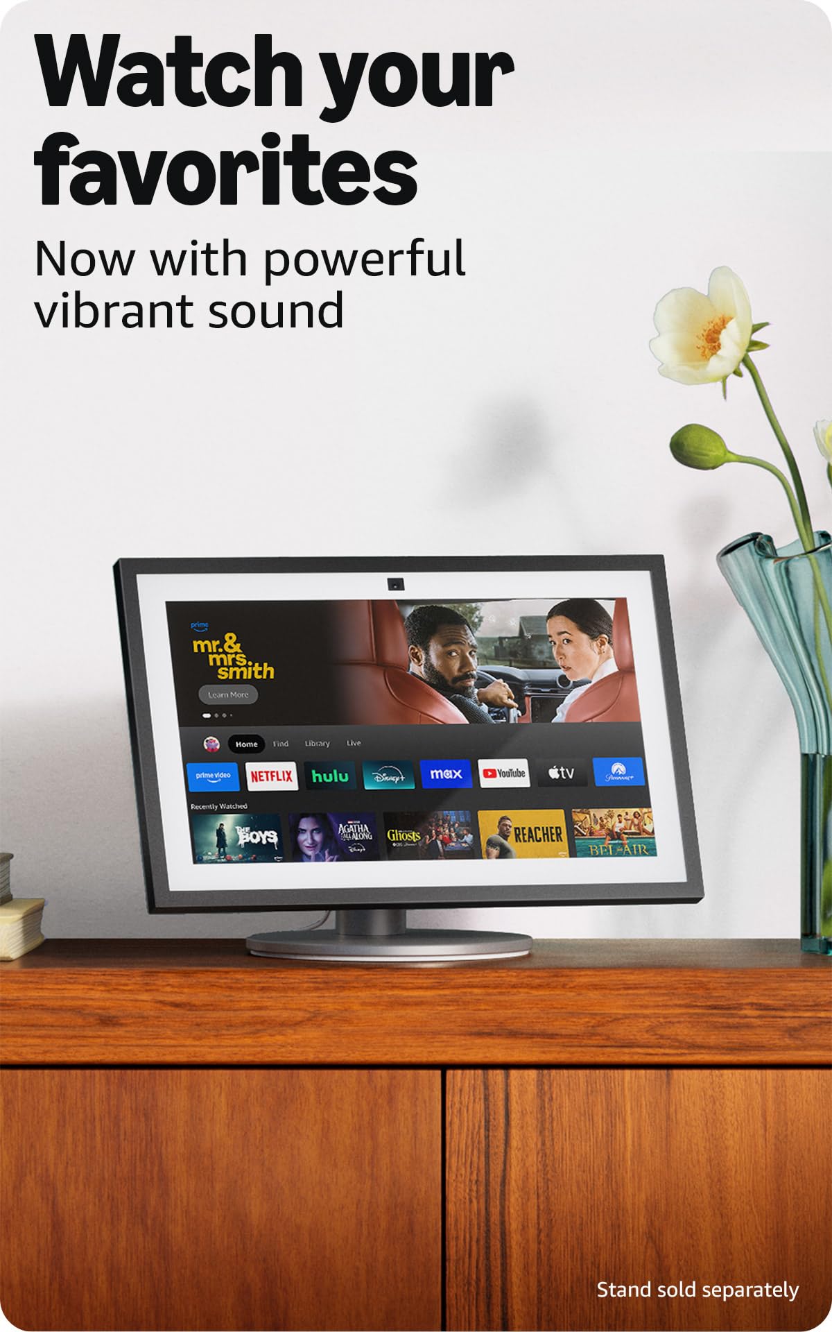 Amazon Echo Show 15 Full HD 15.6" Smart Display with Fire TV