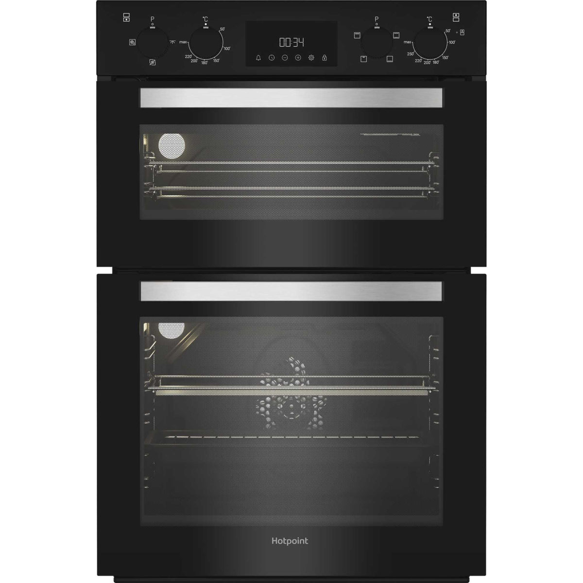 HOTPOINT UK APPLIANCES LIMITED DIH 10D B Built-In Double Oven - Black