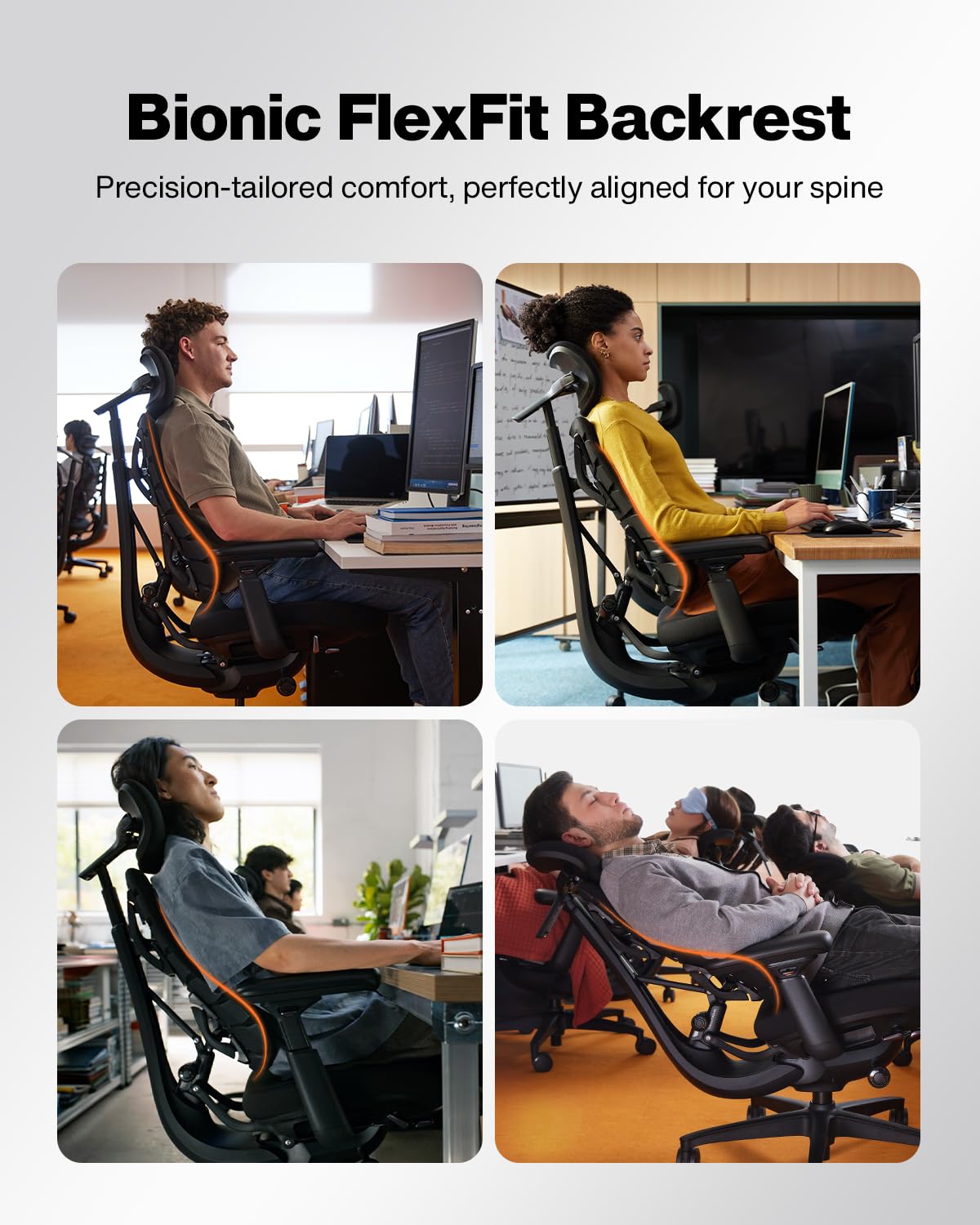 LiberNovo SE Ergonomic Office Chair, 5 Recline Positions