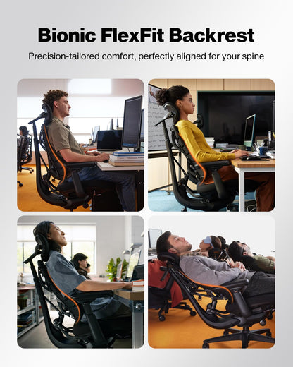 LiberNovo SE Ergonomic Office Chair, 5 Recline Positions