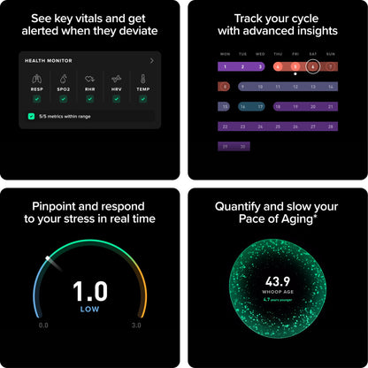 WHOOP Peak 12-Month Membership | Activity & Sleep Tracker