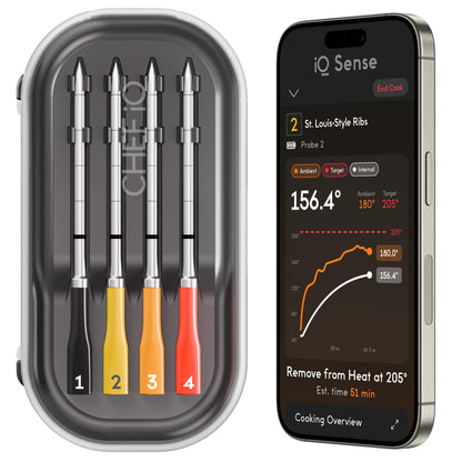 CHEF iQ Sense Smart Wireless Meat Thermometer, 4 Probes Gen3