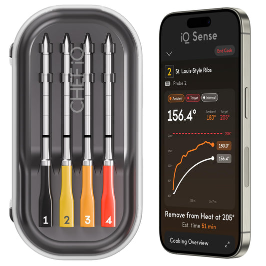 CHEF iQ Sense Smart Wireless Meat Thermometer, 4 Probes Gen3