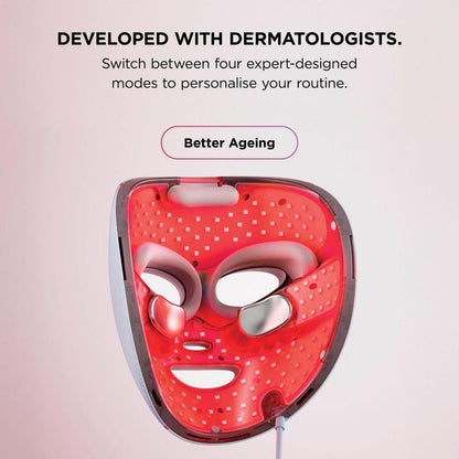 Shark CryoGlow FW312UK LED Face Mask with Under-Eye Cooling – Red, Blue & Infrared Light