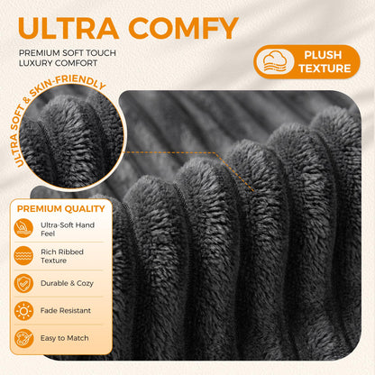 Hamlody Corduroy Bean Bag Chair, Premium Shredded Foam Single Sofa