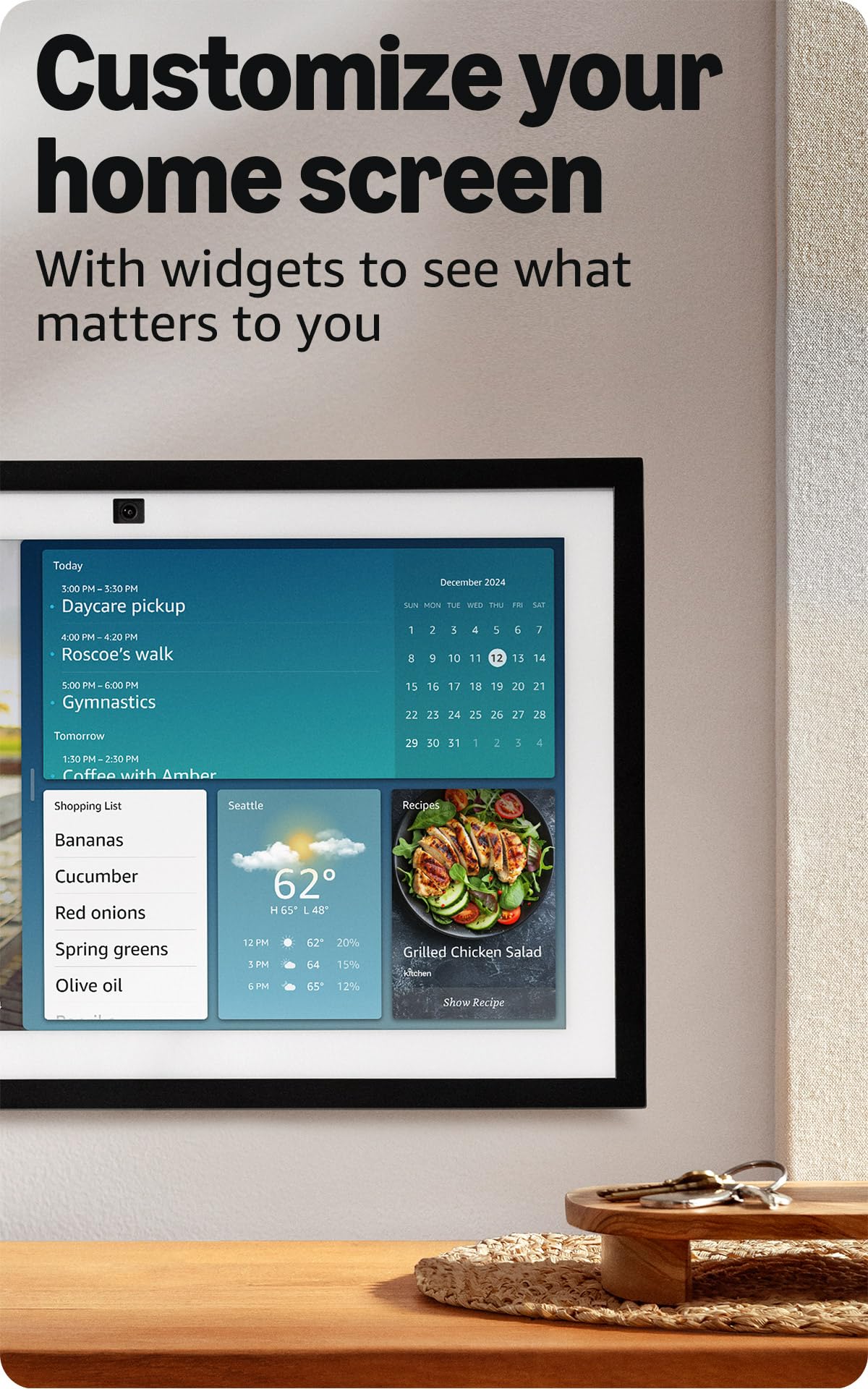Amazon Echo Show 15 Full HD 15.6" Smart Display with Fire TV