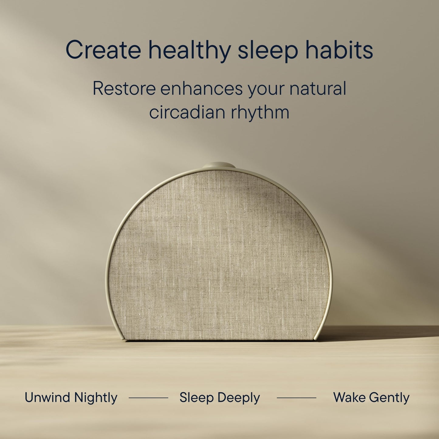 Hatch Restore 3 Sunrise Alarm Clock & Smart Sleep Light – Putty