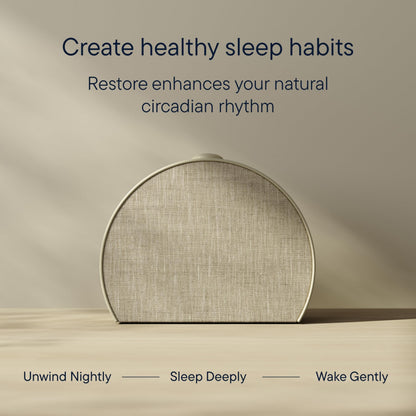 Hatch Restore 3 Sunrise Alarm Clock & Smart Sleep Light – Putty