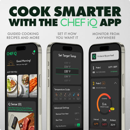 CHEF iQ Sense Smart Wireless Meat Thermometer, 3 Probes Gen3