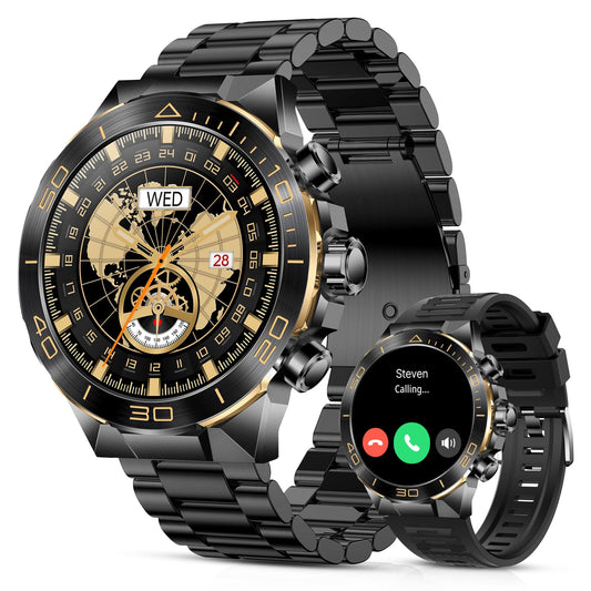 Men's AMOLED Smartwatch with Call, Heart Rate & Sleep Monitor