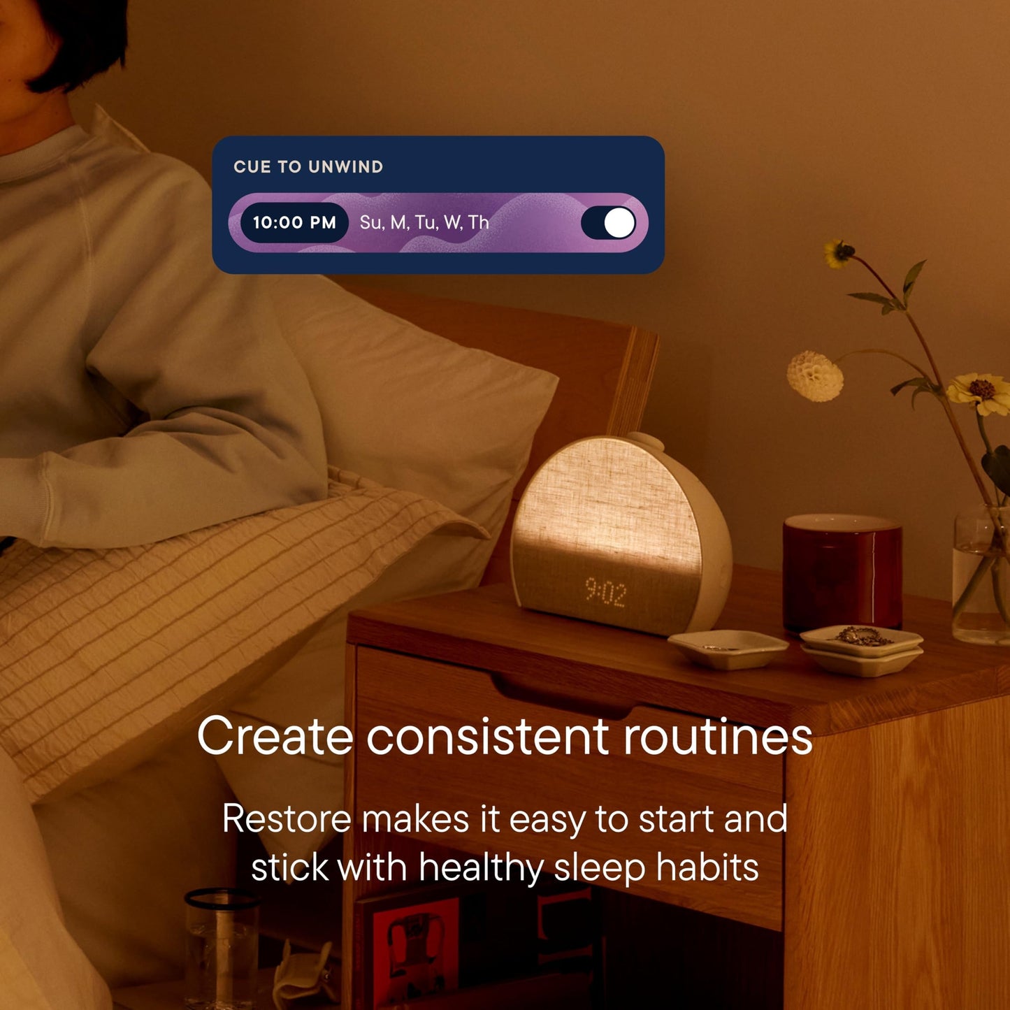 Hatch Restore 3 Sunrise Alarm Clock & Smart Sleep Light – Putty