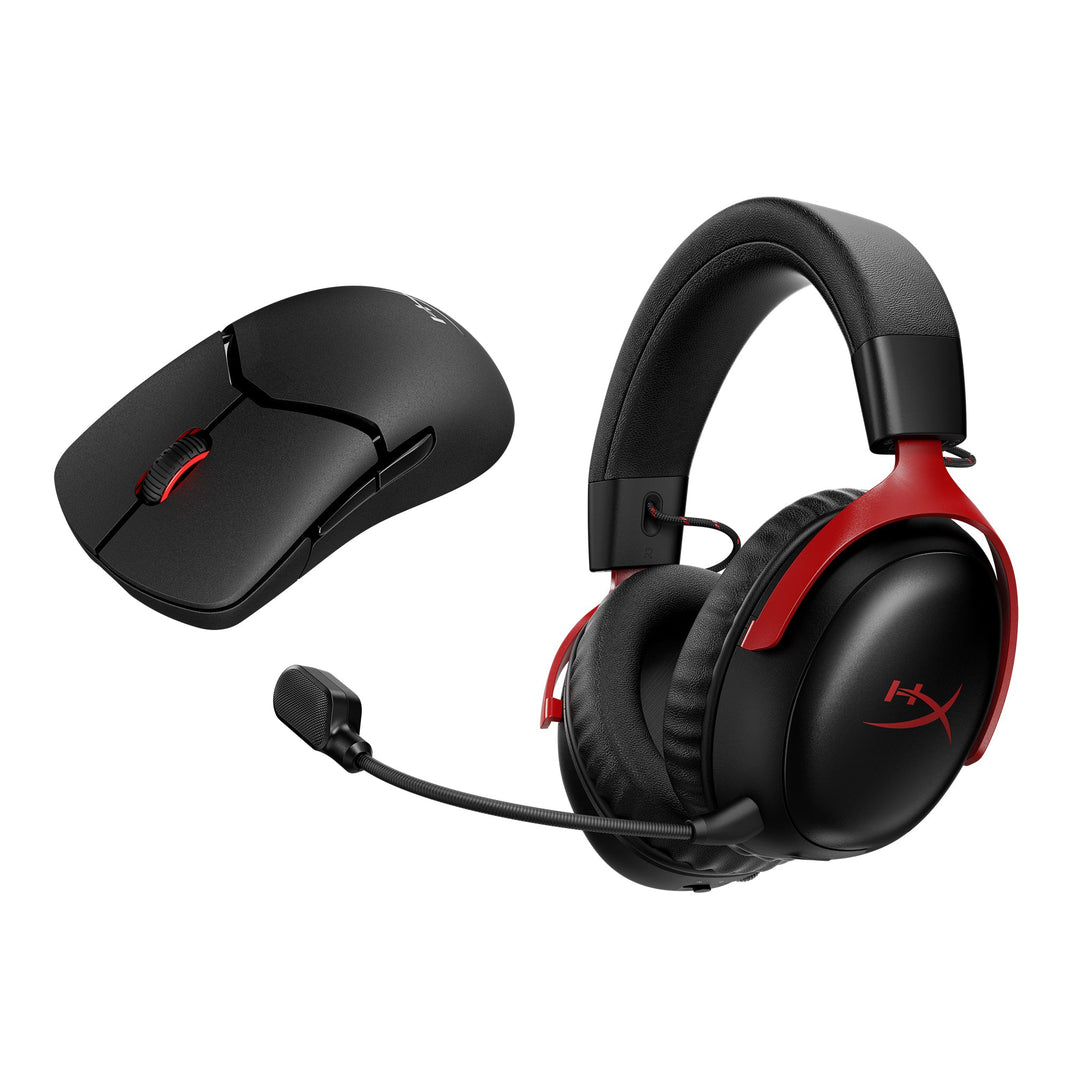 HyperX Bundle - Cloud III S Wireless Headset, Pulsefire Saga Pro Wireless Mouse