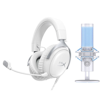 HyperX Bundle - Cloud III Wired Headset, QuadCast 2 Microphone