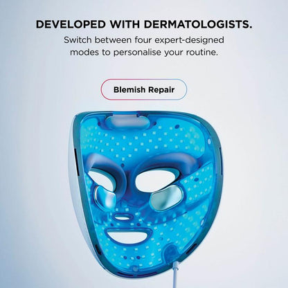 Shark CryoGlow FW312UK LED Face Mask with Under-Eye Cooling – Red, Blue & Infrared Light