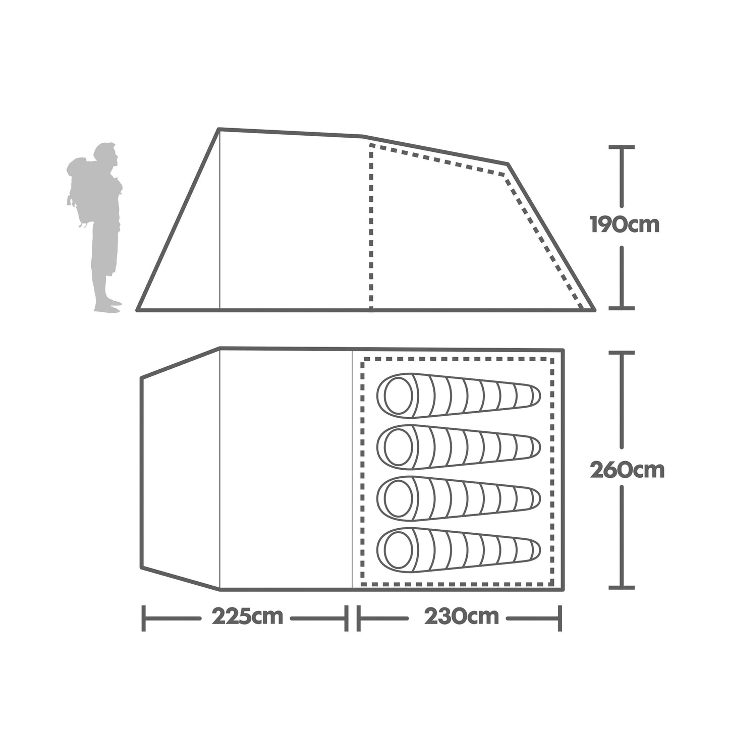Sendero 4 Family Tent
