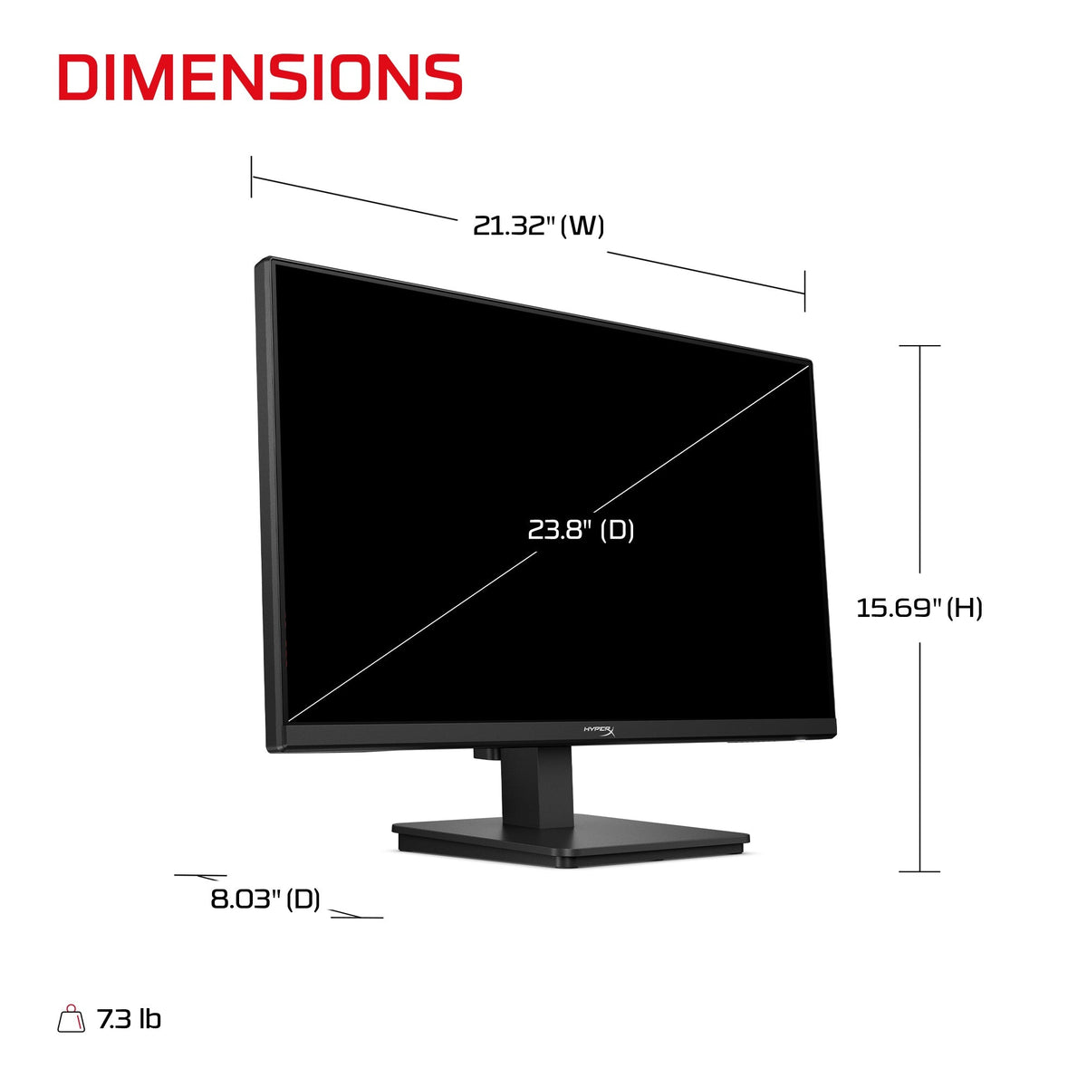 HyperX OMEN 23.8 inch FHD 240Hz Gaming Monitor - OMEN 24 G3