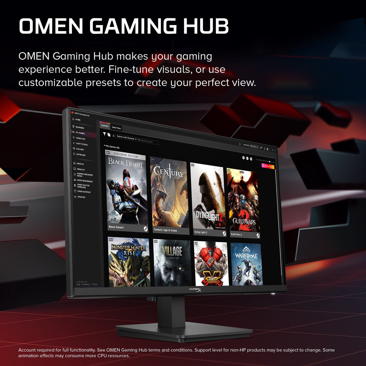 HyperX OMEN 23.8 inch FHD 240Hz Gaming Monitor - OMEN 24 G3