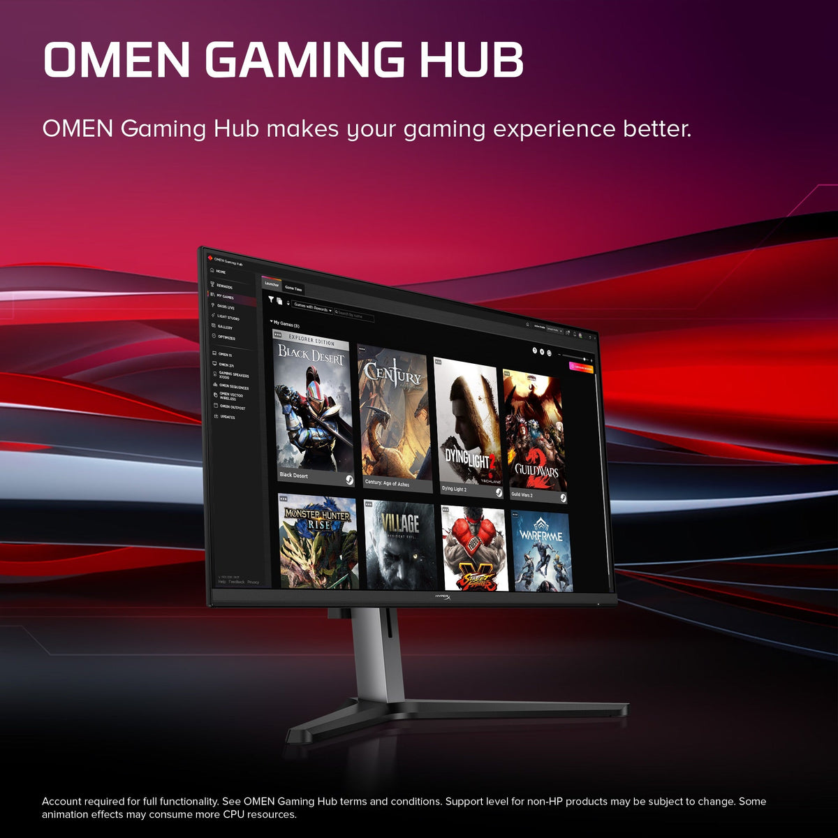 HyperX OMEN 23.8 inch FHD 144Hz Gaming Monitor - OMEN 24e