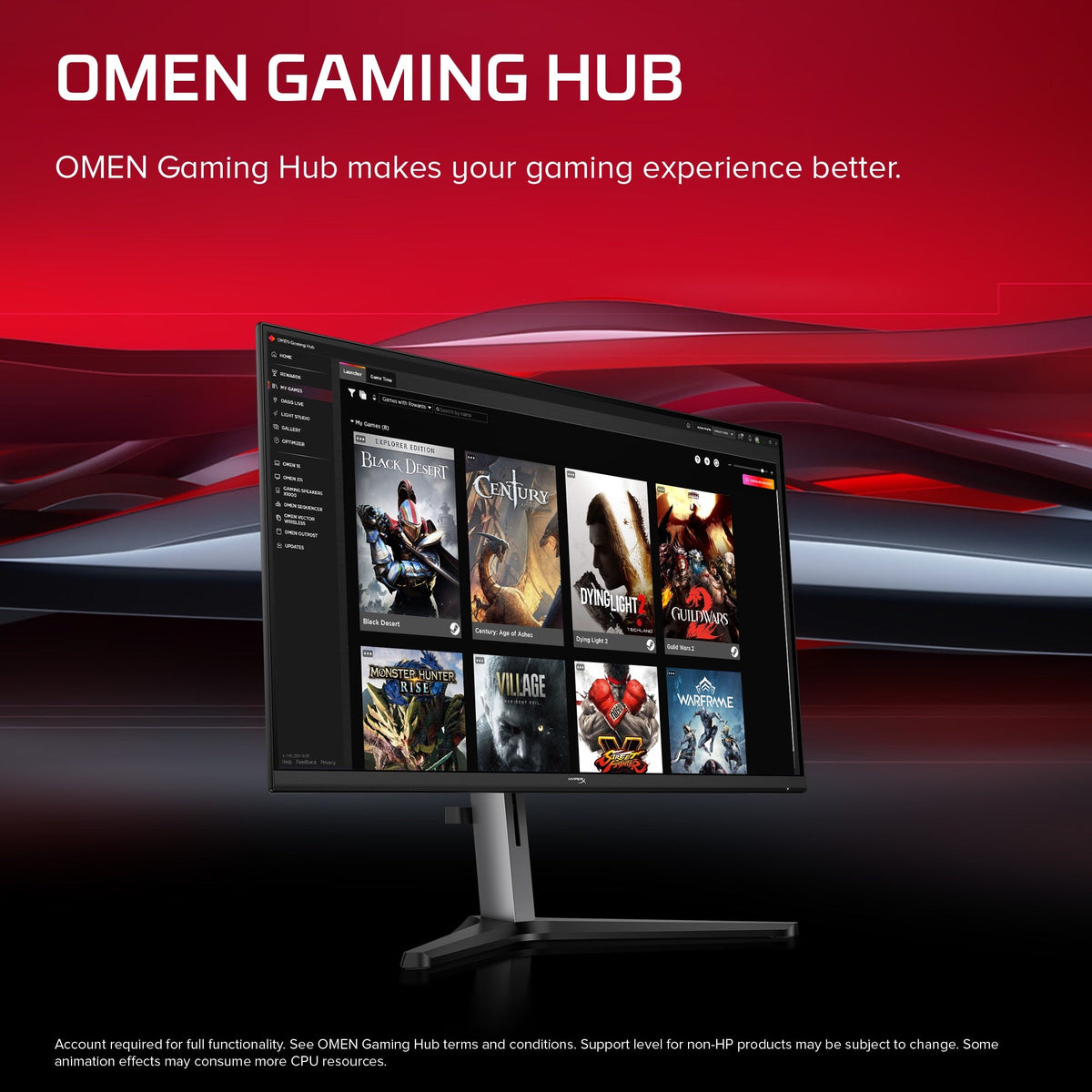 HyperX OMEN 27 inch FHD 144Hz Gaming Monitor - OMEN 27e
