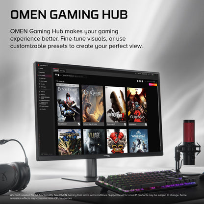 HyperX OMEN 27 inch UHD/FHD 160Hz/320Hz Dual Mode Gaming Monitor - OMEN 27k  G3