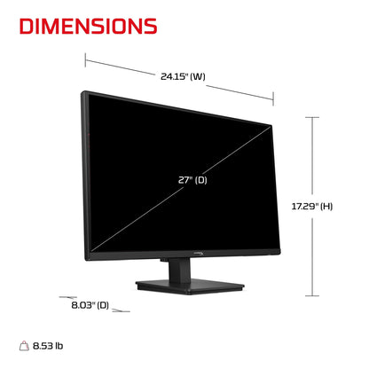 HyperX OMEN 27 inch QHD 240Hz Gaming Monitor - OMEN 27q  G3