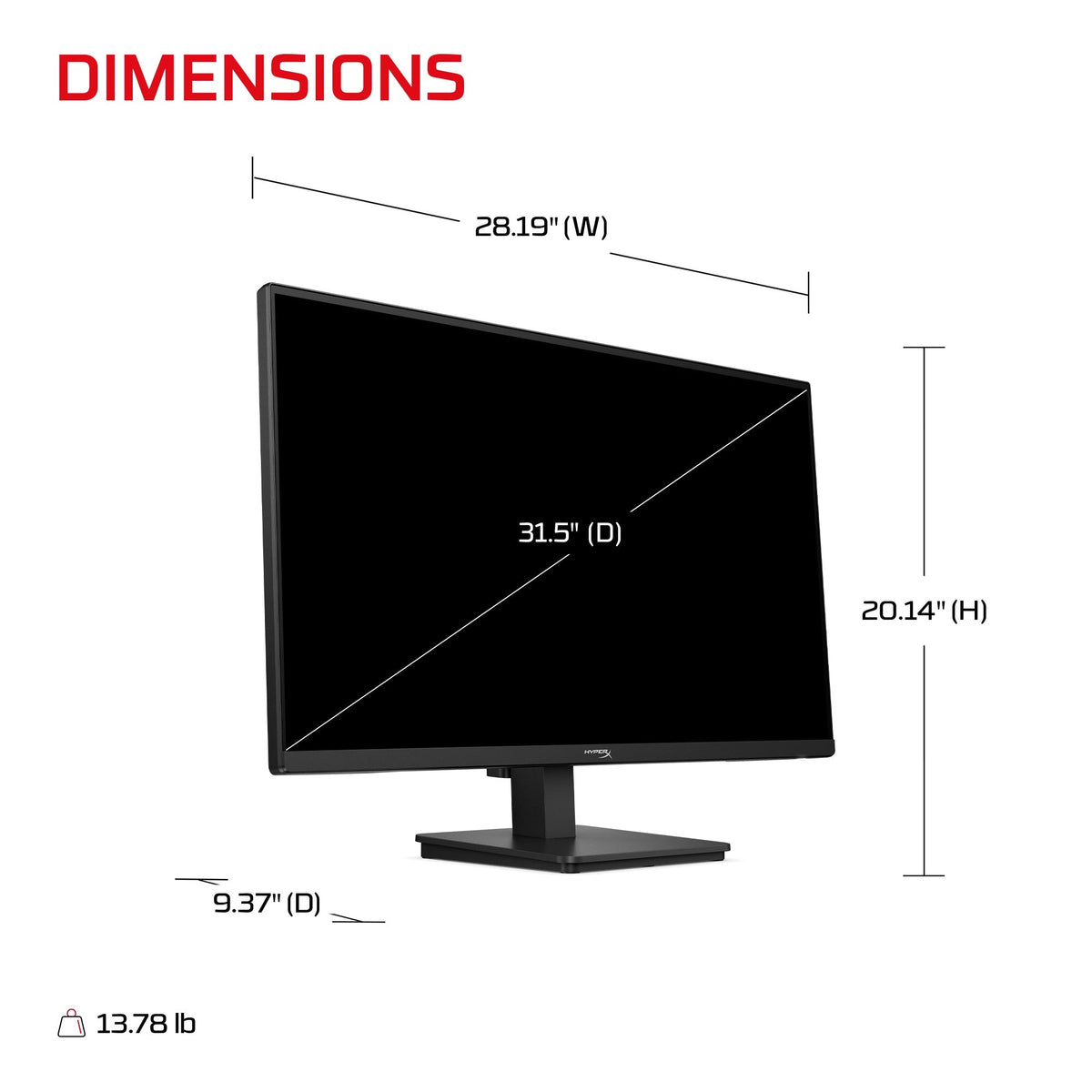 HyperX OMEN 31.5 inch QHD 200Hz Gaming Monitor - OMEN 32q  G3