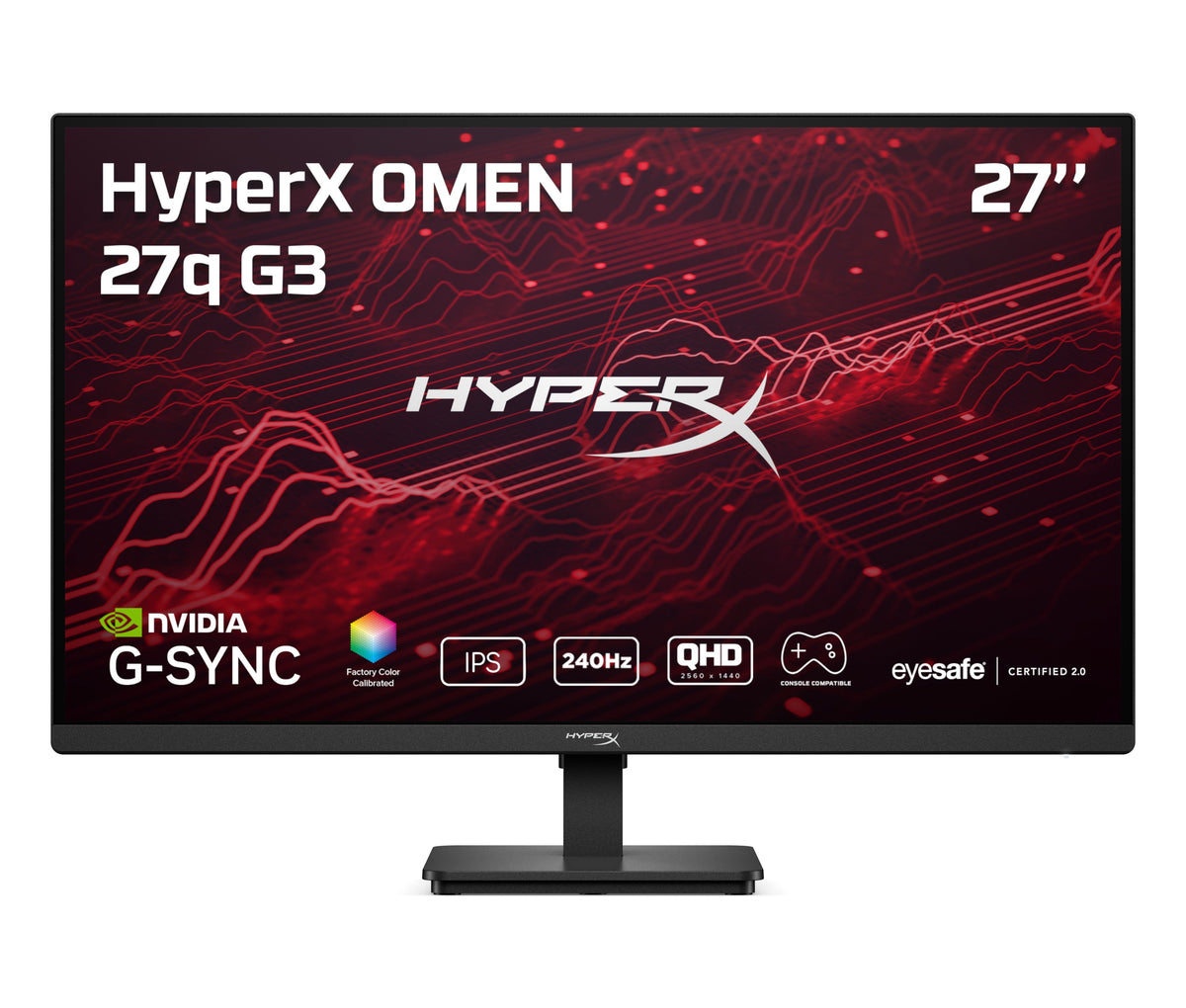HyperX OMEN 27 inch QHD 240Hz Gaming Monitor - OMEN 27q  G3 - 01