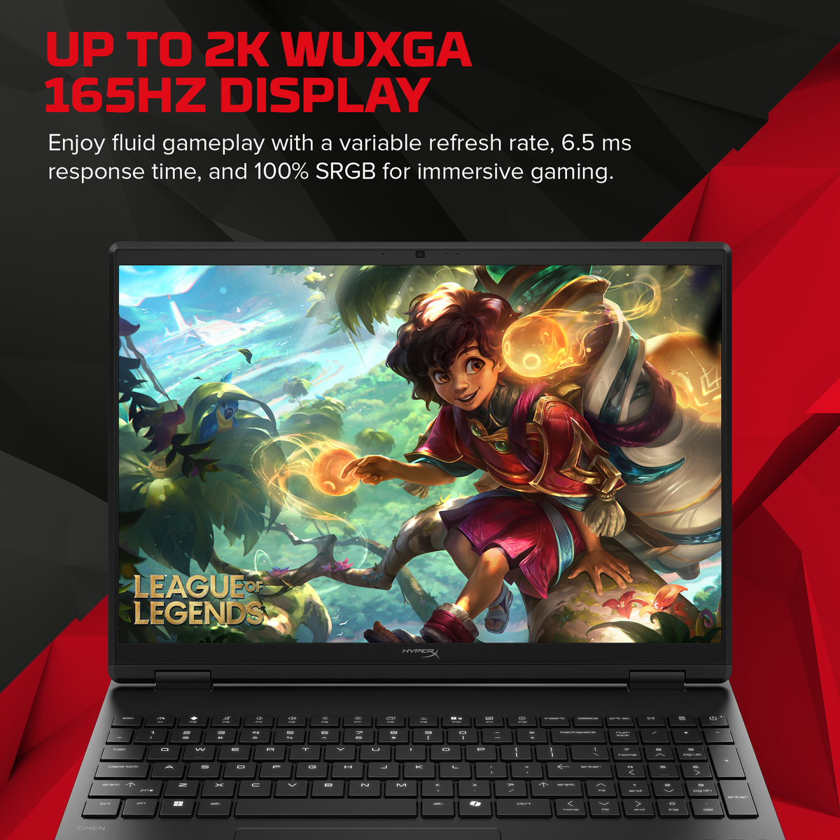 HyperX OMEN 15 inch Gaming Laptop PC 15, Windows 11 Home, 15.3", AMD Ryzen™ 7, 16GB RAM, 1TB SSD, NVIDIA® GeForce RTX™ 5060, 2.5K, Shadow black