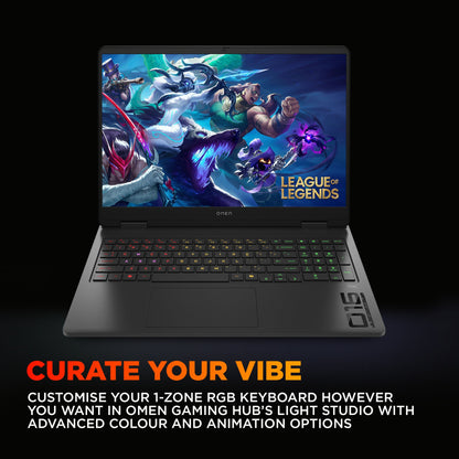 OMEN Gaming Laptop 16-ap0097nr 16", Windows 11 Home,  AMD Ryzen™ AI 9, 32GB RAM, 1TB SSD, NVIDIA® GeForce RTX™ 5070, WQXGA, Shadow black