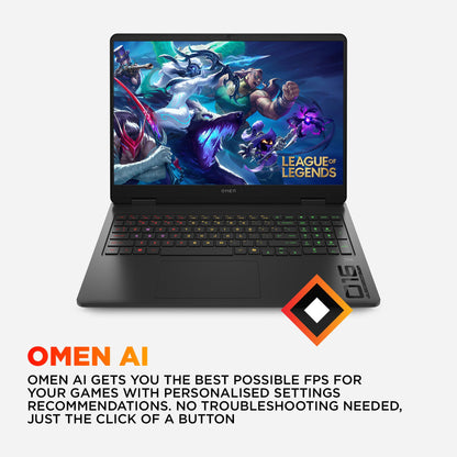 OMEN Gaming Laptop 16-ap0097nr 16", Windows 11 Home,  AMD Ryzen™ AI 9, 32GB RAM, 1TB SSD, NVIDIA® GeForce RTX™ 5070, WQXGA, Shadow black